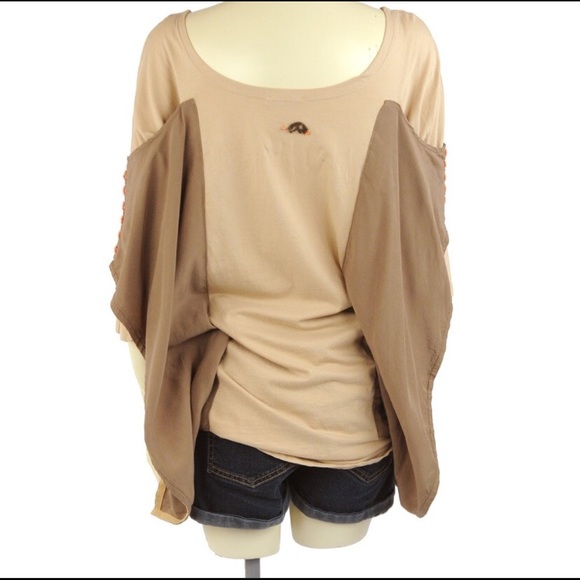 NWOT Angels Never Die boho tunic overlay blouse - Picture 3 of 8